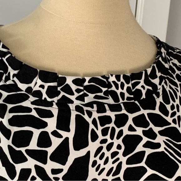 Kim Rogers Black and White Sheath Dress with collar detail size 14 - Picture 4 of 8